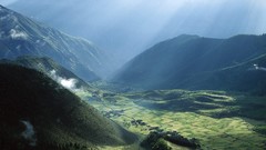 Landscapes Tibet fields Villages
