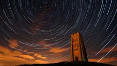Landscapes Towers long exposure star trails