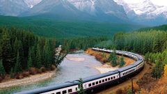 Landscapes trains hills railroad