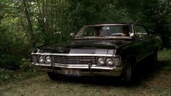 Landscapes Trees black cars Supernatural jared padalecki sam 
