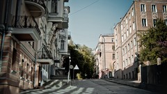 Landscapes Trees buildings kharkov streets cityscapes skyscapes