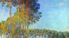 Landscapes Trees clouds French paintings impressionism Claude 
