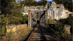 Landscapes Trees France ruins Photographers artwork tunnels 