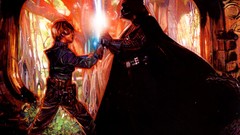 Landscapes Trees Movies duel star wars Darth Vader science 