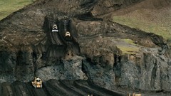 Landscapes trucks iceland construction site