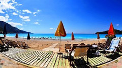 Landscapes Turkey Beaches cities cityscapes oludeniz Fethiye 