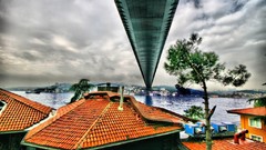 Landscapes Turkey Istanbul Bridges cities cityscapes Fatih 