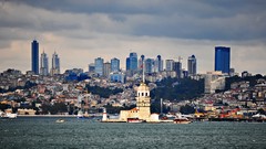 Landscapes Turkey Istanbul cities cityscapes kız kulesi