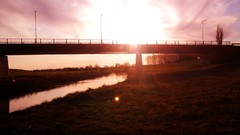 Landscapes twilight Bridges hungary Mystical sunshine