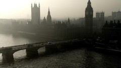 Landscapes water London Big Ben Bridges rivers cityscapes 