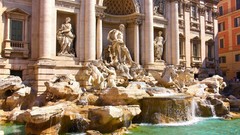 Landscapes water Rome Italy architecture fontana di trevi