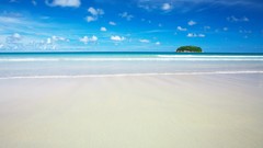 Landscapes white sand Beaches