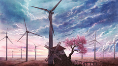 Landscapes wind turbines