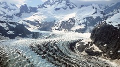 Landscapes winter Mountains glasier