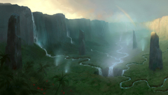 Landscapes world of warcraft tropical video games fantasy art 