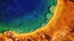 Landscapes Wyoming national park yellowstone grand prismatic