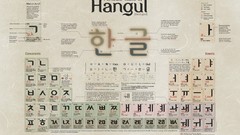 Language Korea charts Periodic Table infographics Hangul Korean 