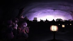 Lanterns anime girls reiuji utsuho touhou komeiji koishi 