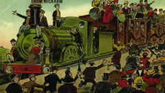 Last train cartoon high