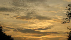 Late summer sunset nature