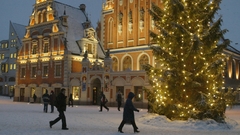 Latvia Christmas Lights oldtown