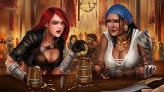 Laughing dragon age 2 Isabella pub beers Kat Katarina the 