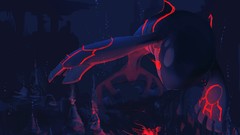 Lava underwater Pokemon artwork Kyogre