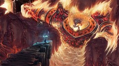 Lava world of warcraft video games fantasy art Ragnaros