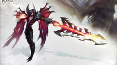 League of Legends Aatrox video games PC gaming video game art