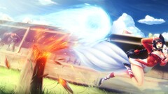 League of Legends ahri Ezreal video games anime girls PC gaming