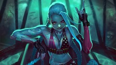 League of Legends Anime anime girls Jinx (League of Legends) ADC