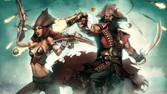 League of Legends fantasy art Gangplank Miss Fortune
