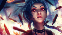 League of Legends Jinx (League of Legends) jinx PC gaming face