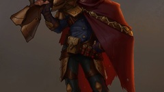 League of Legends video games fantasy art PC gaming weapon beard