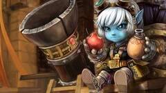 League of Legends video games Tristana video game girls food