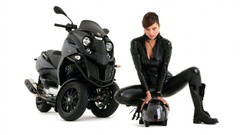 Leather biker leggings Scooters