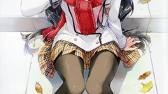 Leaves autumn vertical scarfs uniforms Tiv (Artist)