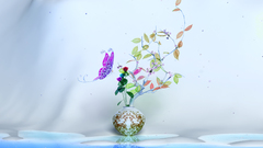 Leaves cgi Plants Butterflies