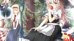 Leaves food dolls Anime dress Shanghai long hair gray eyes 