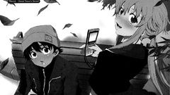Leaves Manga monochrome anime girls mirai nikki gasai yuno 