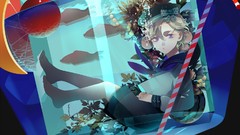 Leaves nature Trees vegetation orange fish Plants Anime brown 