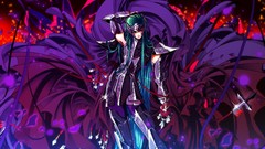 Leaves red cold purple armor aquarius Saint Seiya camus