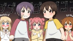 Leaves red eyes blondes blush long hair anime girls blue eyes 