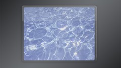 Leaves Sea nature water blue purple woman abstract digital art 