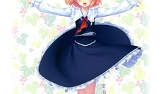 Leaves text Japanese socks red eyes Ribbons vertical 