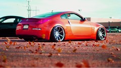 Leaves tuning cars stance nissan 350z fallen leaves