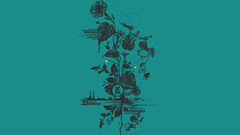 Leaves Turquoise JThree Concepts