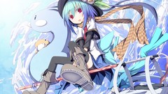 Leaves weapons tie hats flying Bags red eyes sitting Swords 