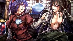 Leaves wings fangs goddess red eyes gloves Ropes bows curtains 