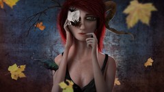 Leaves woman redheads Capricorn